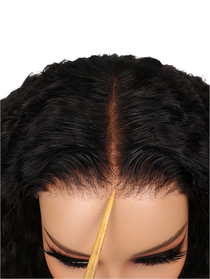 Glamorous short lace front wig in 4-16 inch length, made from ethically sourced Brazilian human hair, featuring certified Swiss lace for a seamless and natural finish.