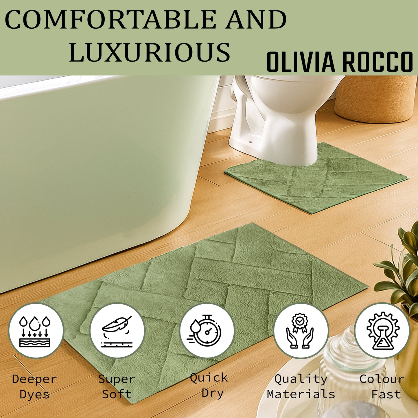 Luxurious Bali Bath Mat and Pedestal Set in soft 100% cotton, showcasing premium quality and exquisite absorbency, perfect for enhancing any bathroom decor.