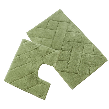 Machine washable Bali Bath Mat & Pedestal Set demonstrating easy care and maintenance, ideal for busy households seeking both style and practicality.