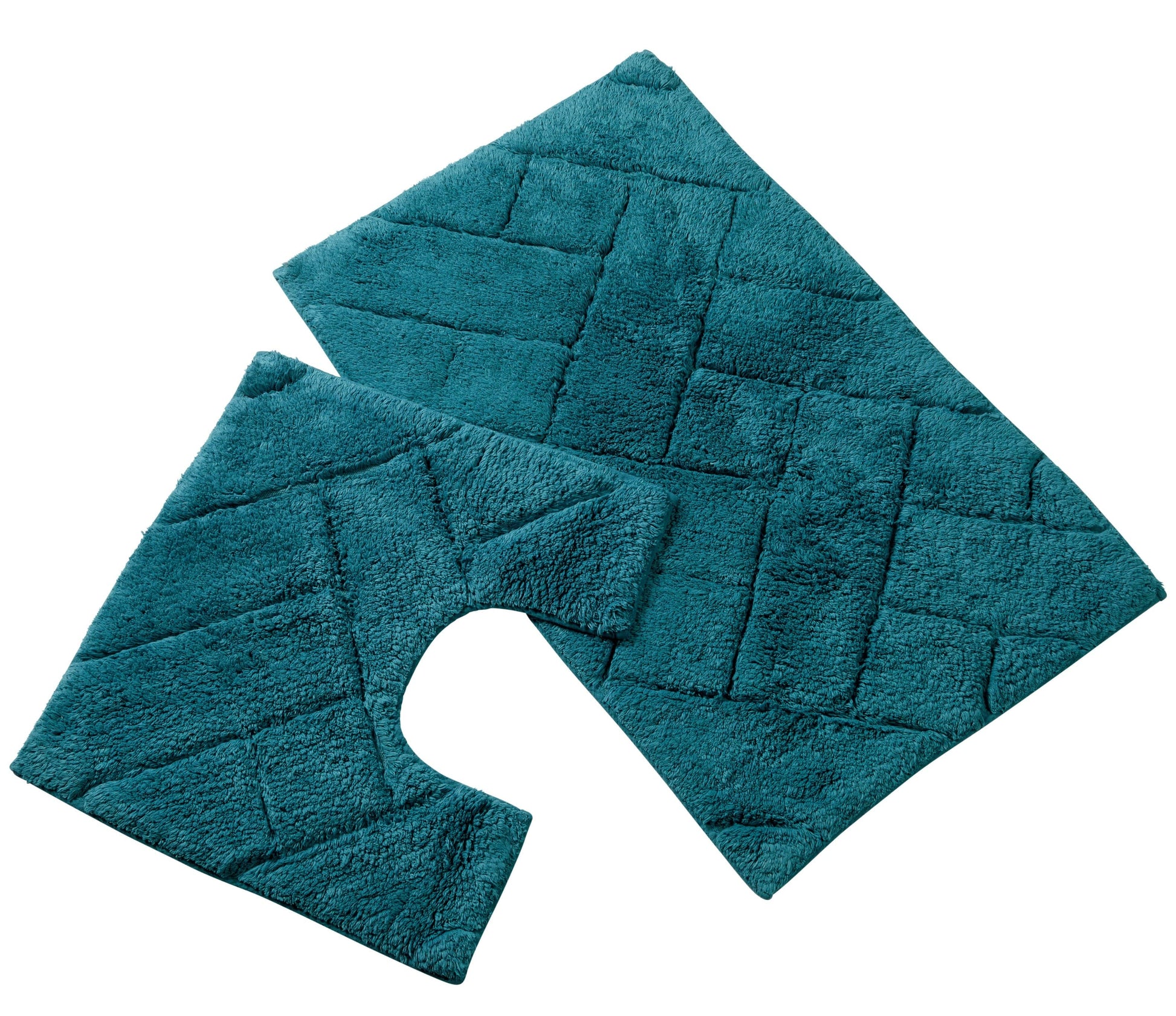 Sophisticated Bali Bath Mat & Pedestal Set displayed in a vibrant colour option, emphasising its plush feel and easy-care fabric for luxury bathroom aesthetics.