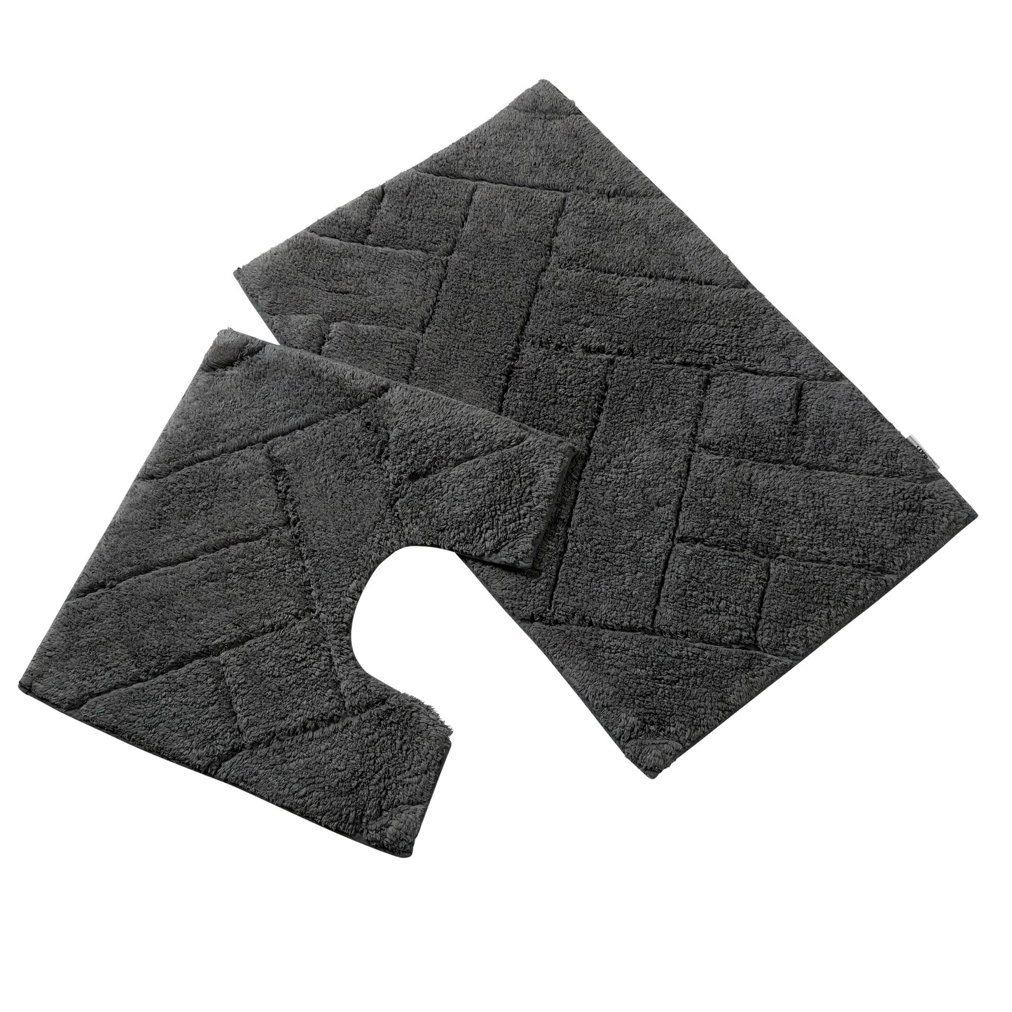 Close-up of the super absorbent texture of the Bali Bath Mat, highlighting its plush quality and luxurious feel, perfect for a spa-like bathroom experience.