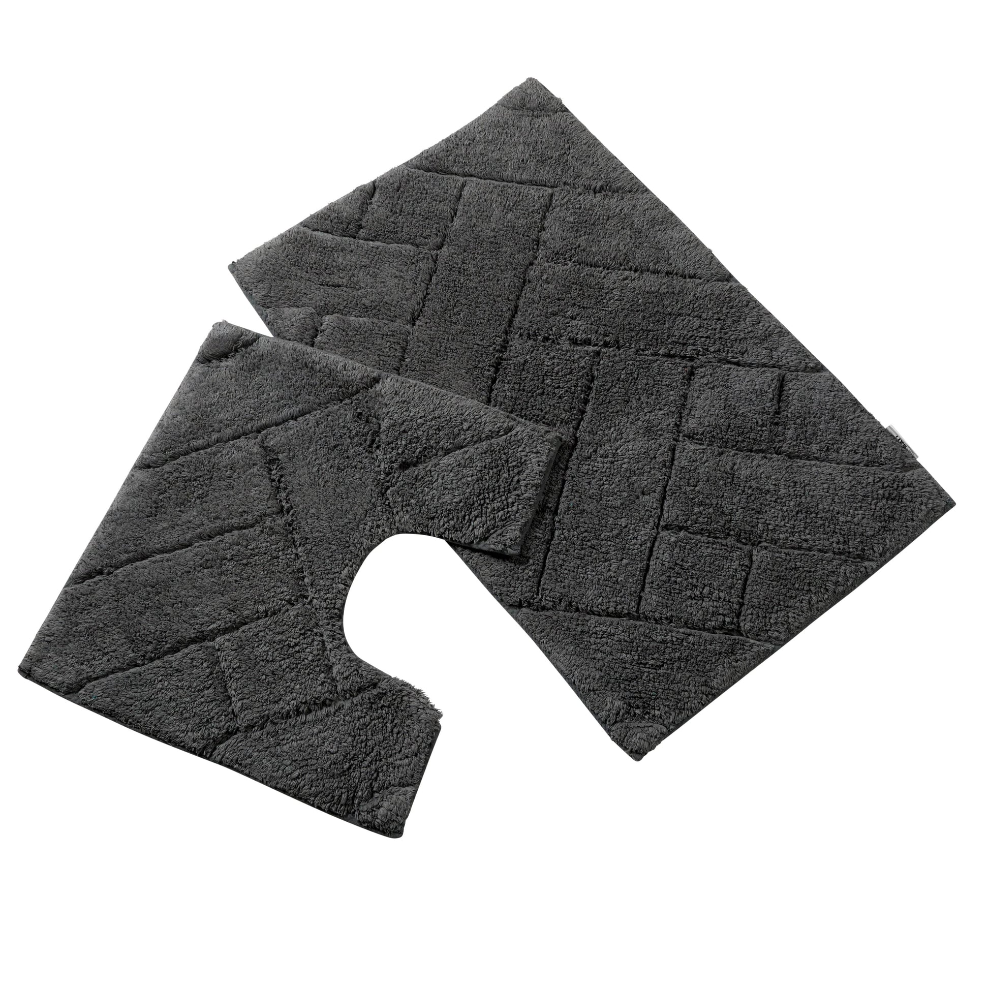 Close-up of the super absorbent texture of the Bali Bath Mat, highlighting its plush quality and luxurious feel, perfect for a spa-like bathroom experience.