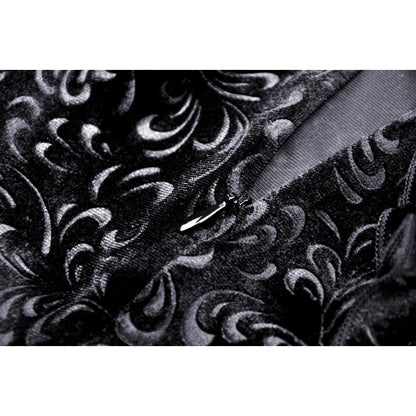 Model wearing the Dark In Love velvet fishtail midi skirt, styled for an elegant evening out, emphasizing its sophisticated charm.