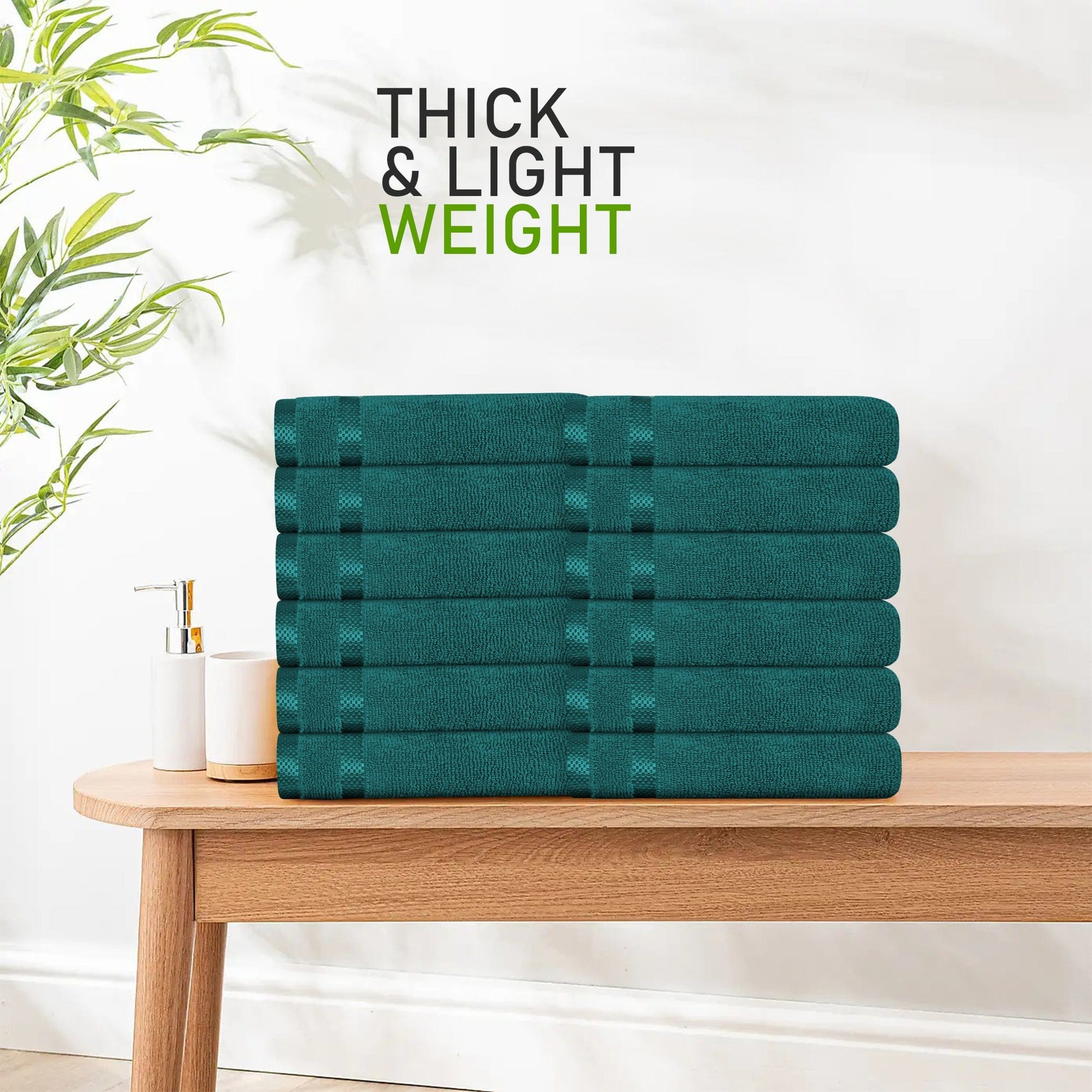 Opulent jade green bath towel showcasing the rich texture of the Belmont 10 piece bale set, a blend of style and functionality.