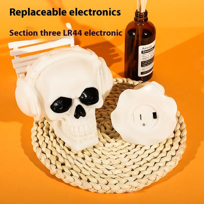 Replaceable electronic Halloween night light showcasing a skull design, perfect for adding a creative atmosphere to your space.
