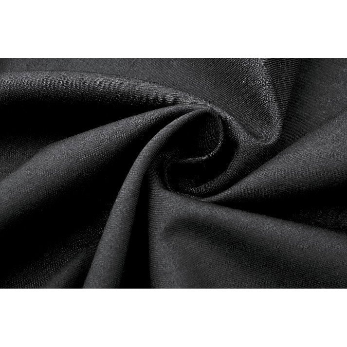 Retail display of the Dark in Love black Victorian punk chic skirt, emphasizing its unique belt design and layered silhouette for a sophisticated gothic ensemble.