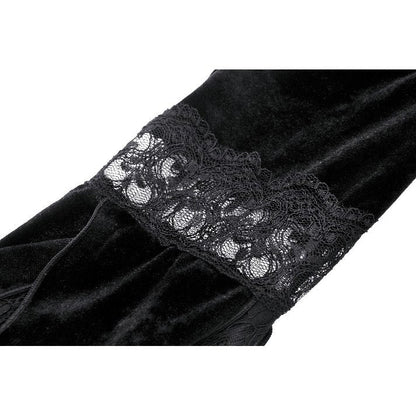 Model wearing Dark in Love Lavinia Shrug, highlighting its flowing bell sleeves and stylish design suitable for gothic and alternative fashion.