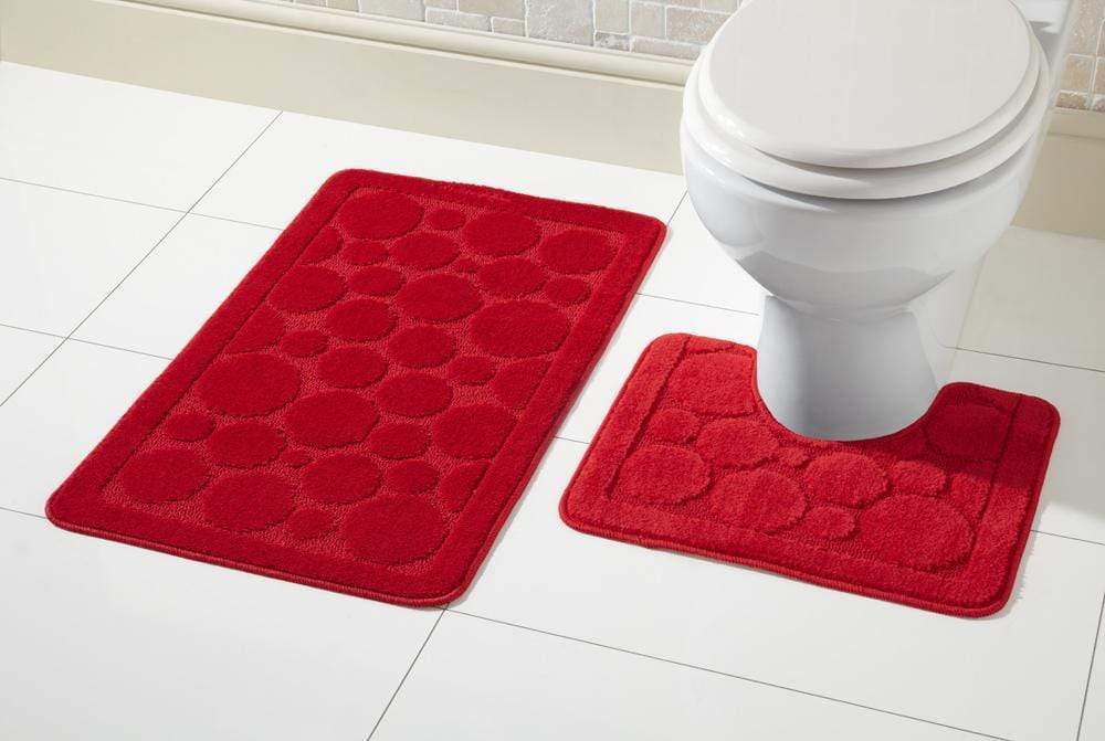 Luxurious Cali Bath Mat Set displayed in a stylish bathroom, highlighting its ultra-absorbent properties and superior softness for an upscale feel.