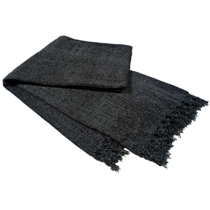 Stylish displayed chenille throw blanket in various color options, suitable for enhancing home decor with sophisticated charm and elegance.
