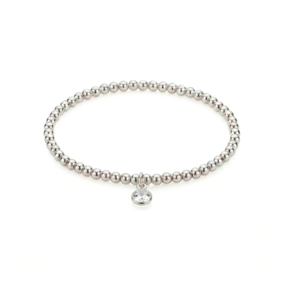 Clear Quartz April Birthstone Bracelet