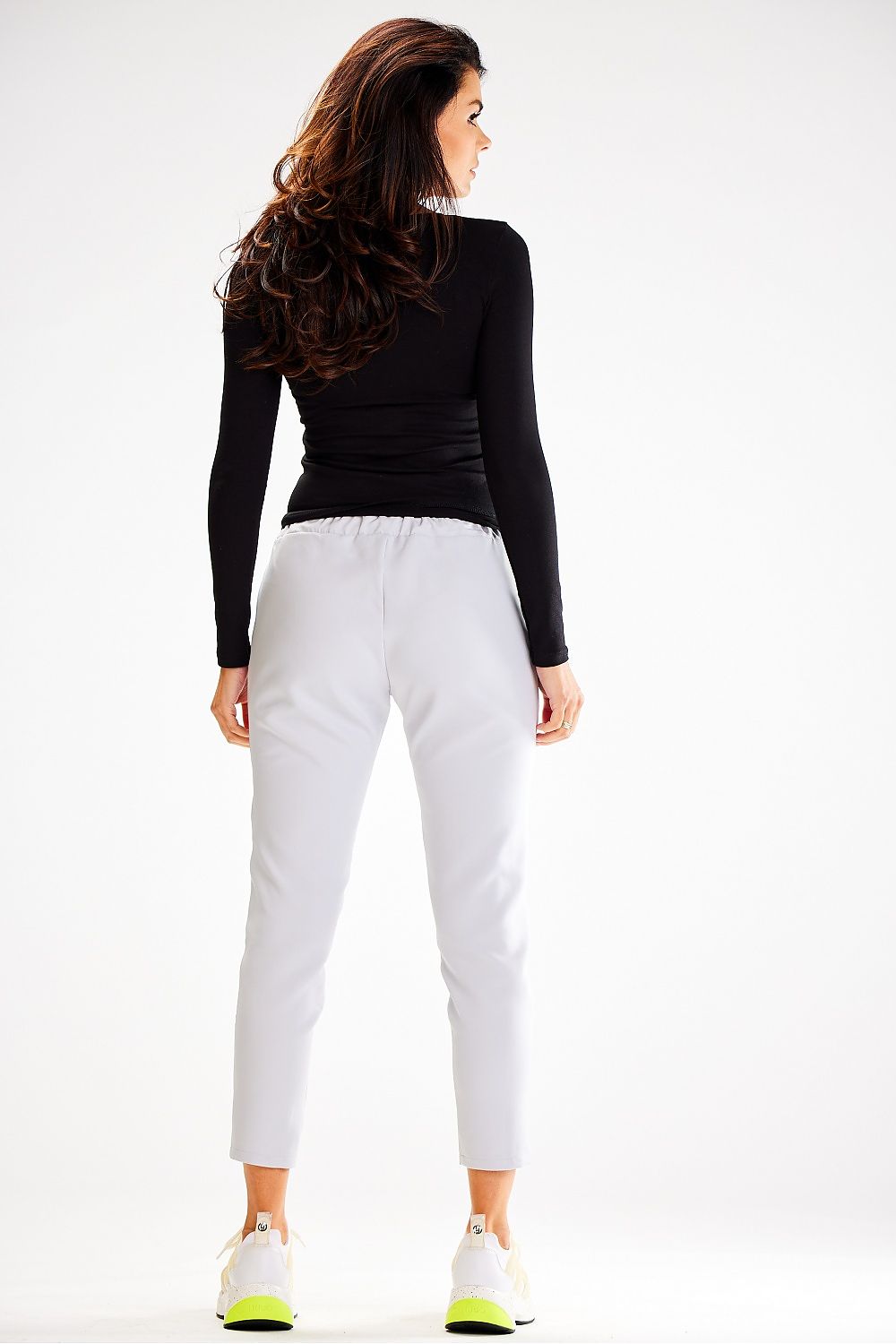 Awama fitted tracksuit trousers featuring adjustable waist, side pockets, and luxurious style for ultimate comfort.