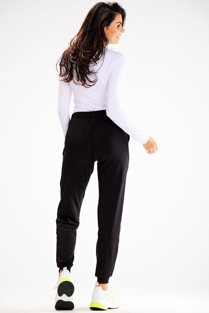 Premium Awama trousers made with a soft cotton and spandex blend, showcasing an exquisite design for refined casual elegance.