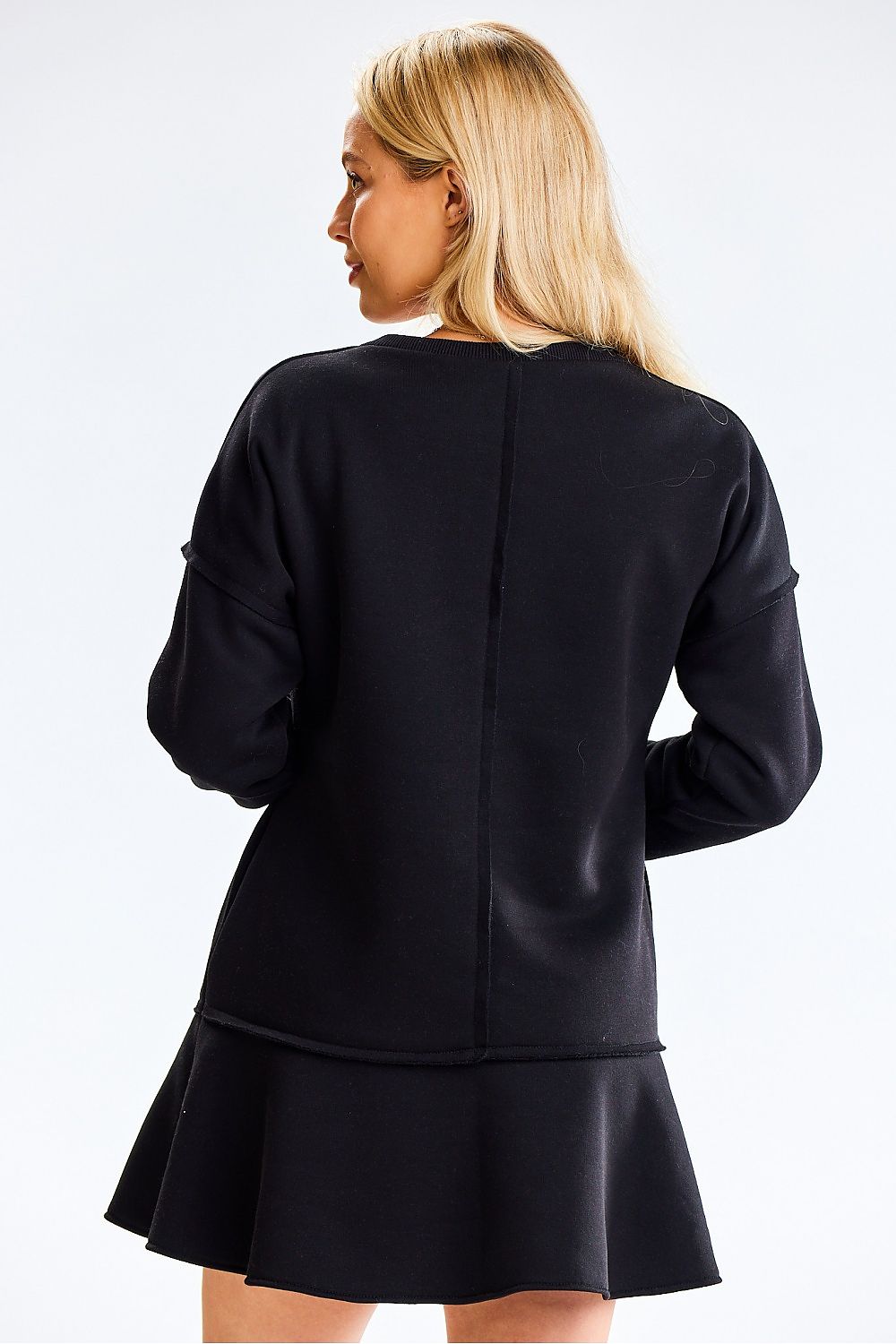 Luxurious Infinite You Daydress showcasing thick fabric and long sleeves, ideal for elegant occasions.