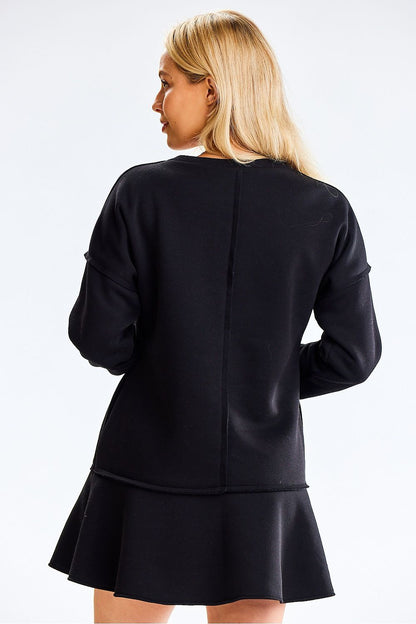 Luxurious Infinite You Daydress showcasing thick fabric and long sleeves, ideal for elegant occasions.