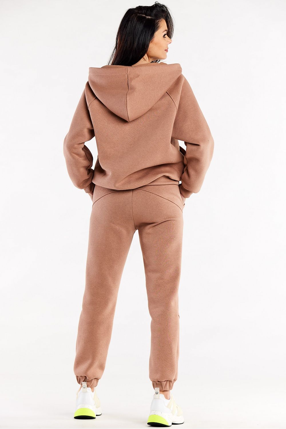 Back view of Luxury Loose Sweatpants With Decorative Stitching And Elastic Waist By Infinite You, illustrating the relaxed fit and luxury style ideal for casual outings.