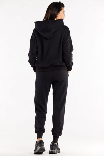 Infinite You Men's Straight Sweatpants design showcasing slip pockets - Perfect for fashionable comfort in everyday wear.