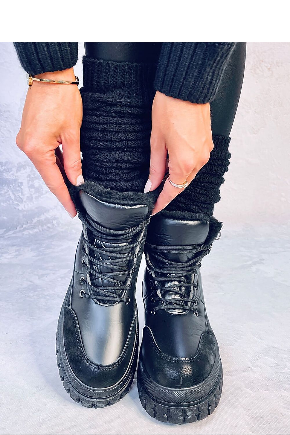 Sophisticated Women's High-Sole Snow Boots by Inello, showcasing eco-friendly materials and thick fur lining, perfect for winter adventures.