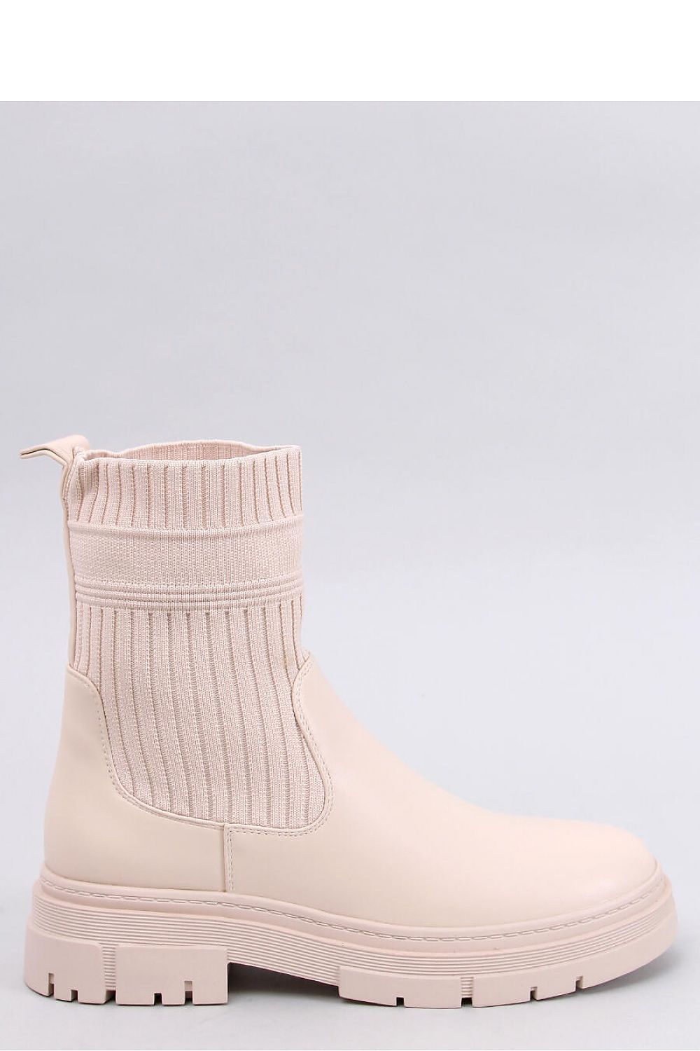 Elegant Women's Inello Boots featuring a luxurious thick sole, crafted from elastic fabric and eco-leather, adorned with soft fur for ultimate comfort and style, ideal for the modern woman.