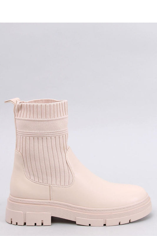 Elegant Women's Inello Boots featuring a luxurious thick sole, crafted from elastic fabric and eco-leather, adorned with soft fur for ultimate comfort and style, ideal for the modern woman.