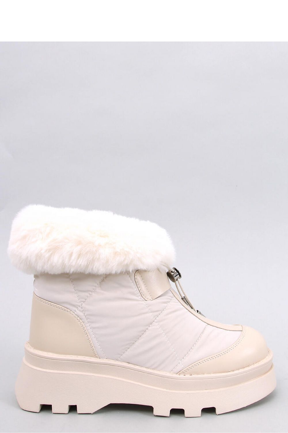 Inello Women's Platform Snow Boots featuring luxurious soft fur lining and elegant ecological leather design, perfect for winter style.