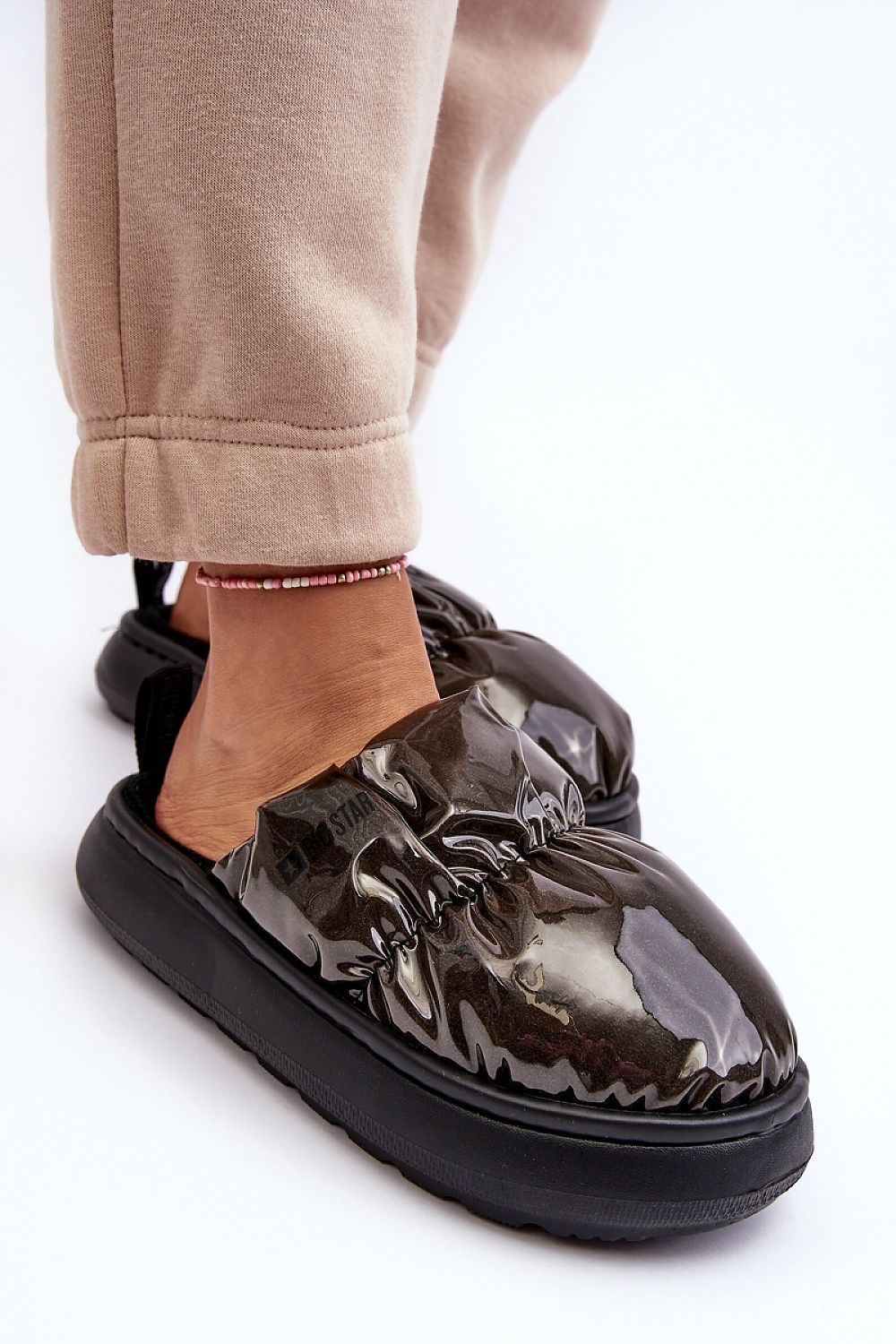 Elegant Big Star women's slip-on fur insulated slippers with a thick sole, perfect for colder days, by Step in Style.