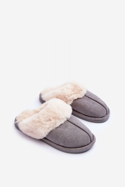 Elegant luxury slippers crafted from fabric and featuring plush artificial fur lining, designed by Step in Style for warmth and comfort.