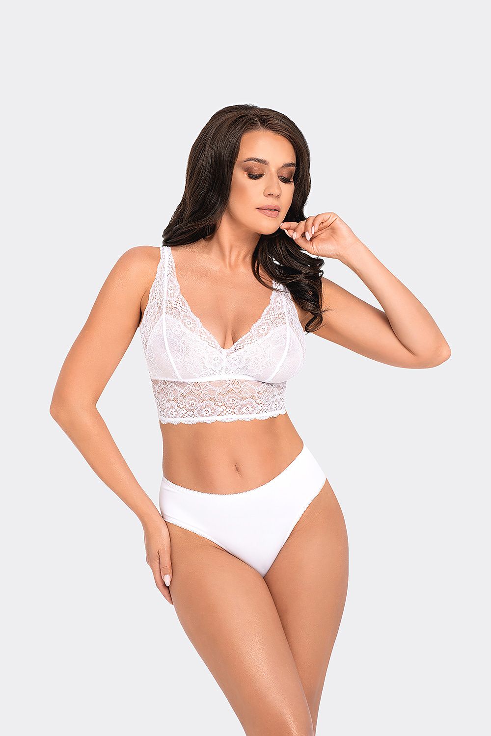 Babell Women's BBL 195 Panties displayed on a luxury background, exemplifying elegance through its delicate lace and silky microfiber blend.