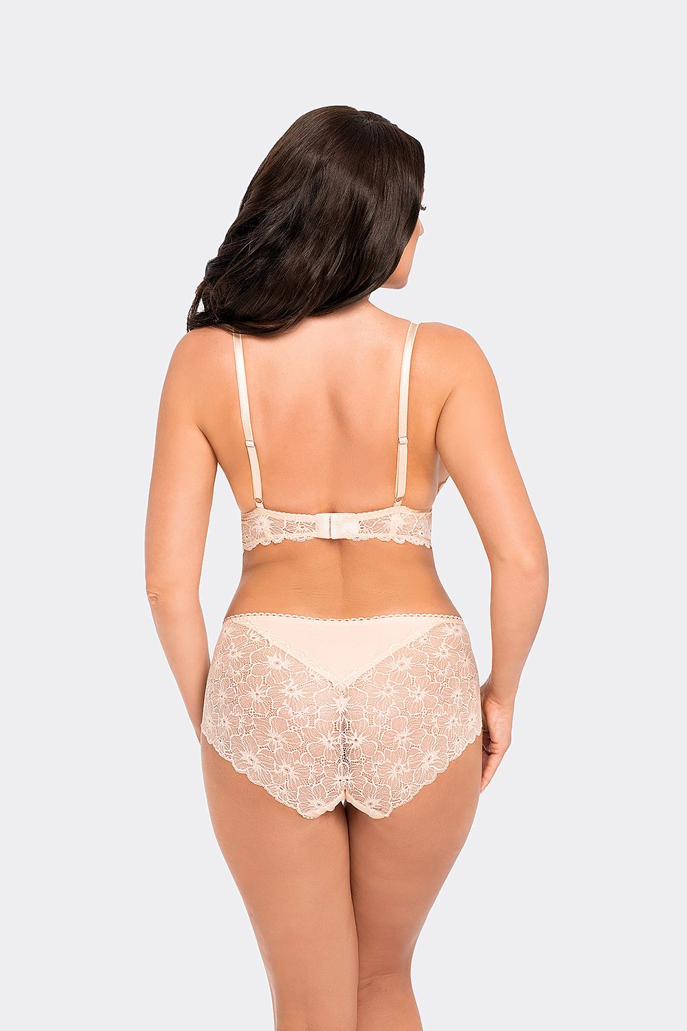 Elegant Babell BBL 190 cotton blend panties featuring high-waisted design and delicate lace trim, perfect for comfortable yet stylish everyday wear.