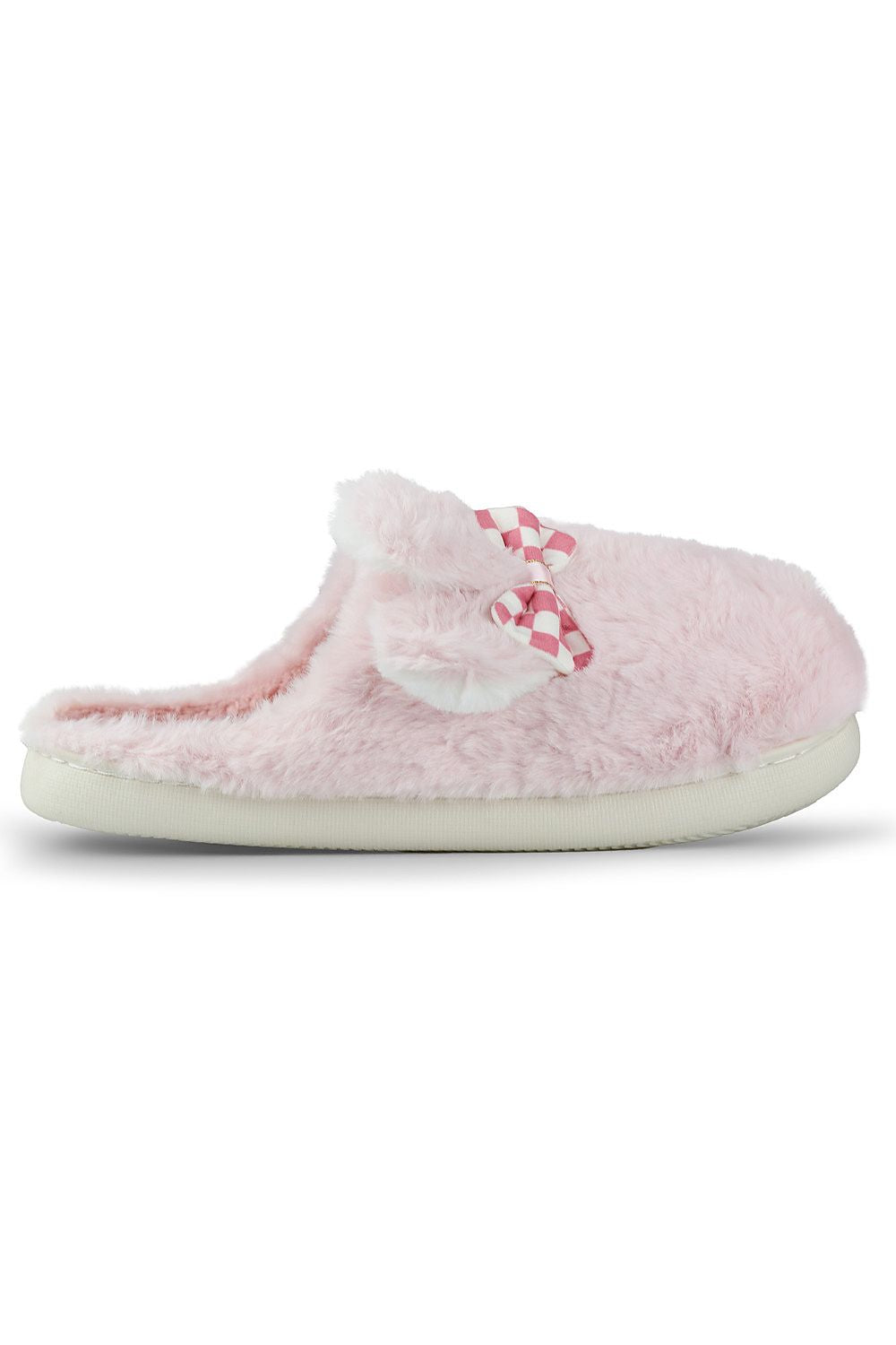 Luxurious PRIMO Eco Fur Slippers with cute ear accents and a sturdy insulated base, ideal for comfort and elegance, available in EU sizes 36-41.