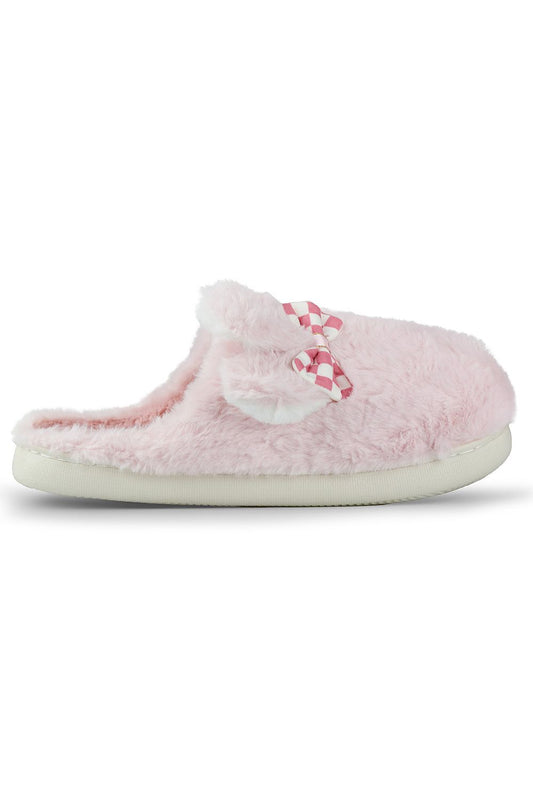 Luxurious PRIMO Eco Fur Slippers with cute ear accents and a sturdy insulated base, ideal for comfort and elegance, available in EU sizes 36-41.