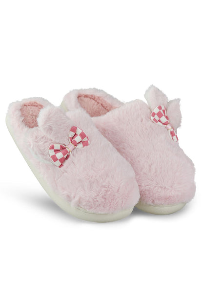 Luxurious PRIMO eco-fur slippers in a chic design featuring a solid insulated sole and adorable ear accents, perfect for ultimate comfort and warmth, available in sizes EU 36-41.