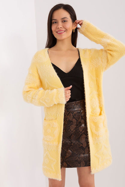 Stylish long sleeve cardigan by AT, featuring unique texture details, perfect for layering and everyday wear.