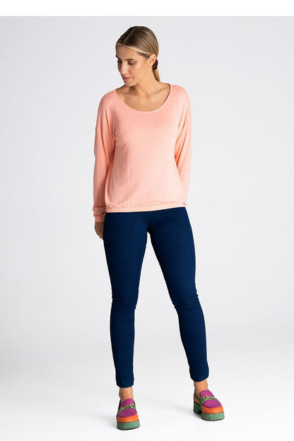 Figl Loose-Fit Blouse showcased in a designer setting, highlighting its luxurious fabric and timeless appeal.