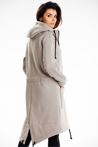 Stylish Infinite You Luxury Long Hoodie featuring a cozy hood and premium soft cotton material, ideal for fashion-forward individuals.