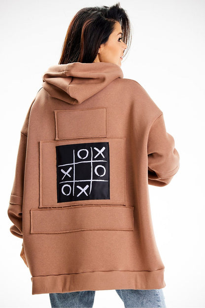 Stylish Infinite You Premium Cotton Sweatshirt Hoodie, highlighting its luxurious fabric and spacious pocket design, perfect for modern living.