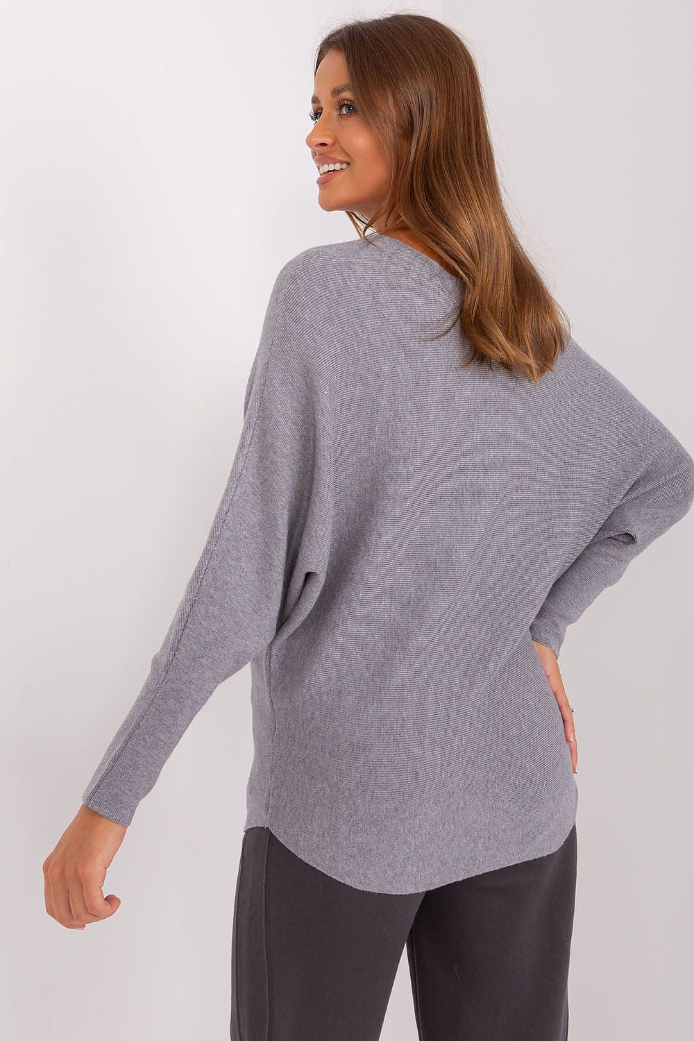 Comfortable Women's Batwing Sweater in a chic design, crafted from premium viscose blend by Factory Price, ideal for work and casual outings.