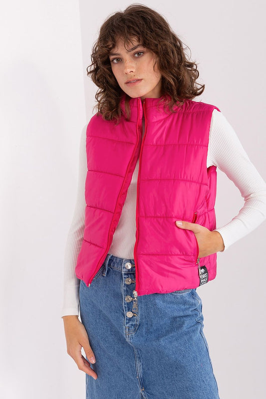 Elegant Synthetic Fill Down Vest for Fall/Winter from Factory Price, made of durable polyester with a zippered closure, offering warmth and style for everyday wear.