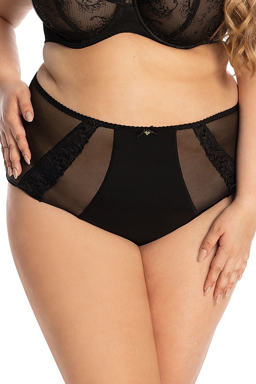 Bella Misteria luxurious classic full briefs showcasing exquisite delicate microfiber fabric with unique embroidery, perfect for comfort and elegance.