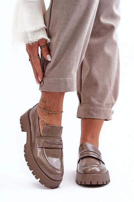 Elegant women's eco leather semi-boots with a 4cm heel designed for comfort by Step in Style, featuring a classic rounded toe.