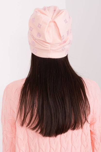 Stylish Women's Cashmere Blend Beanie Hat from AT, perfect for adding luxury to winter outfits.