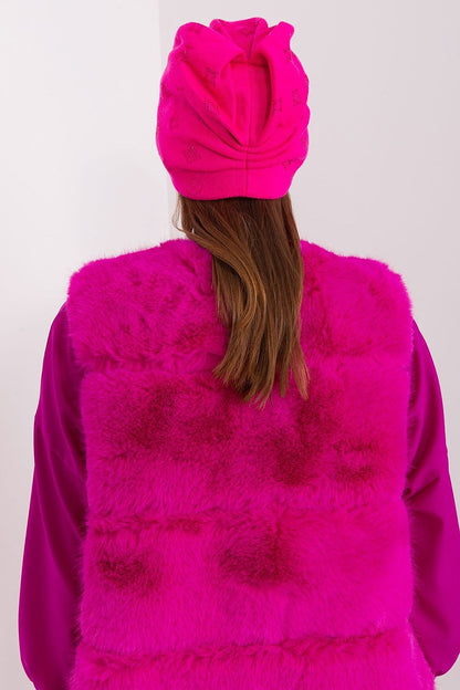 AT luxurious women's winter beanie hat in cashmere blend, showcasing exquisite rhinestones for added glamour.