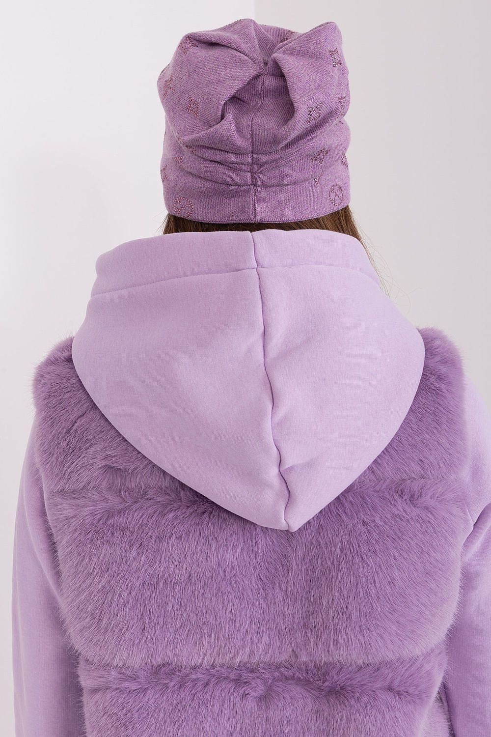 Sophisticated cashmere blend beanie hat for women by AT showcasing beautiful rhinestones, an essential winter wardrobe piece.