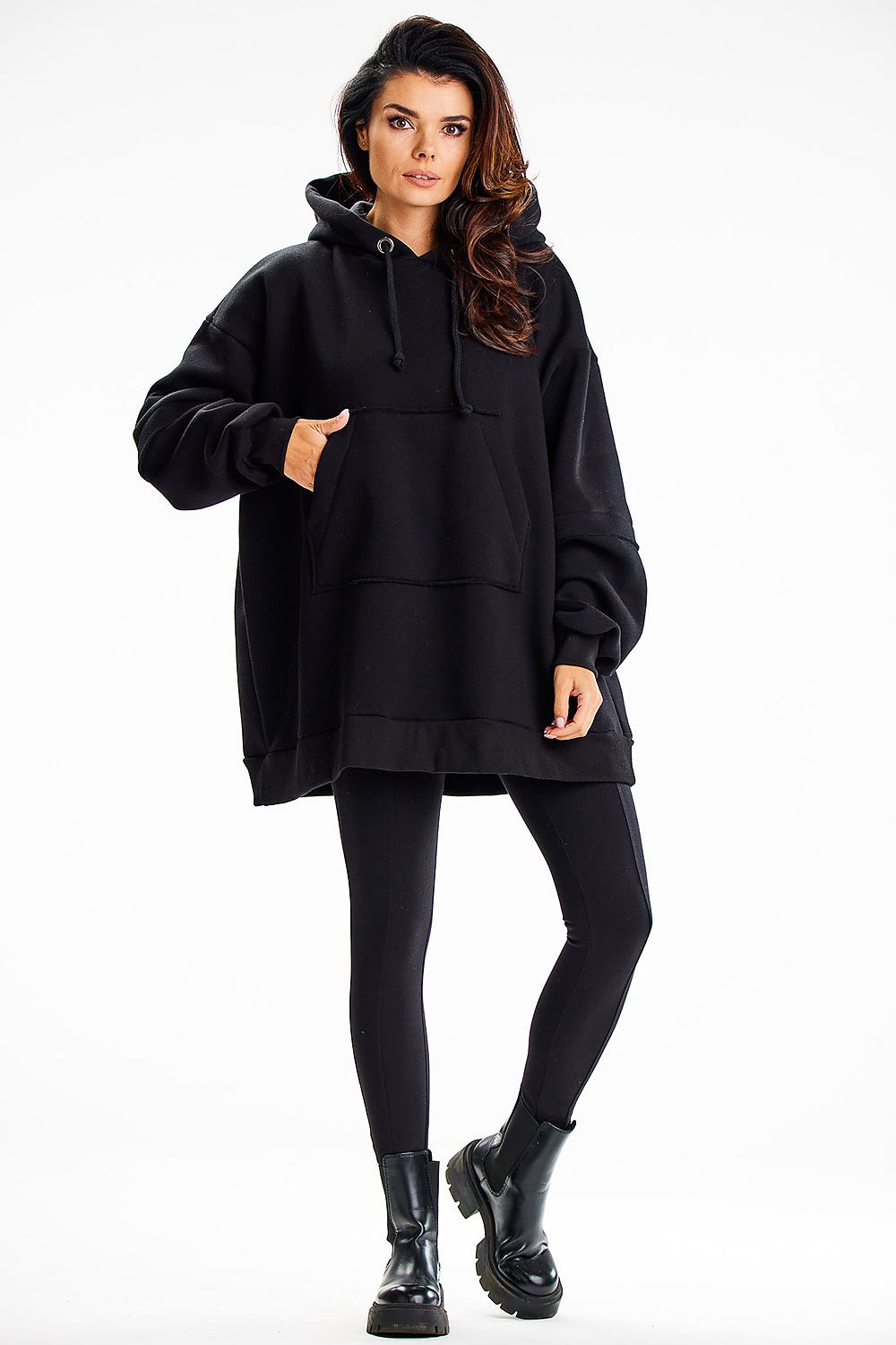 Sophisticated design of Infinite You Premium Cotton Sweatshirt Hoodie, featuring a unique back patch and crafted from soft cotton for ultimate comfort.