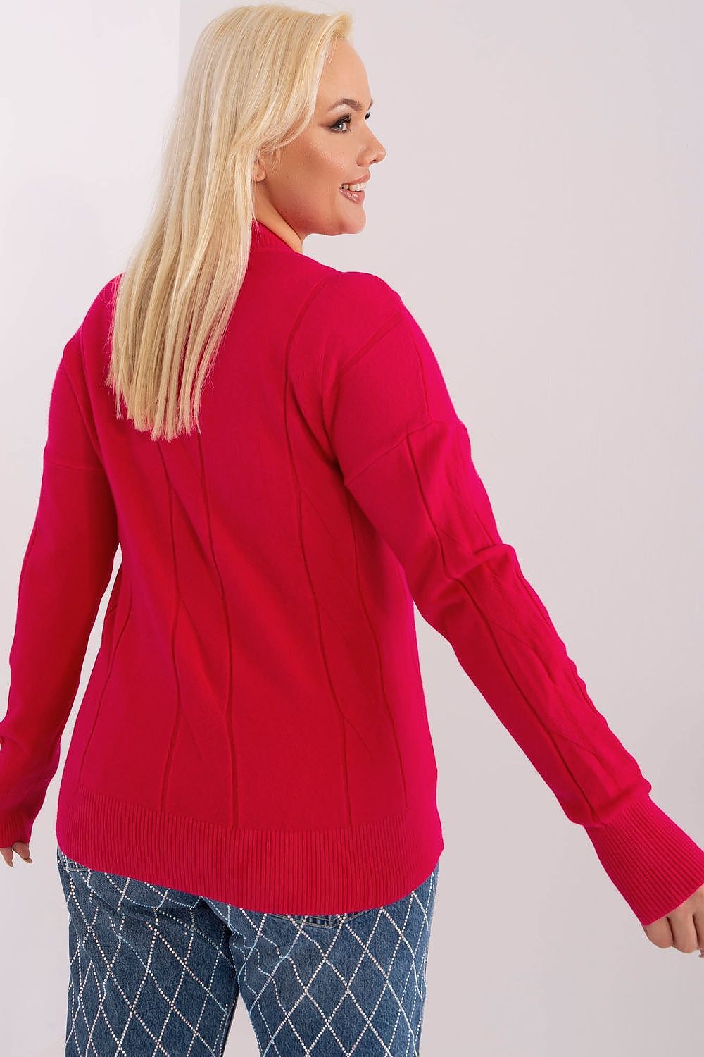 Plus Size Women's Viscose Sweater by Factory Price, offering stylish warmth and a perfect fit for work and casual outings.