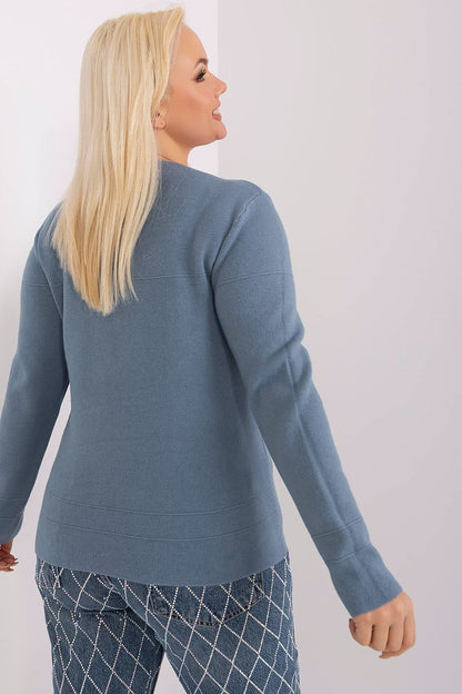 Chic long sleeve women's sweater by Factory Price, showcasing a classic design, suitable for colder days.