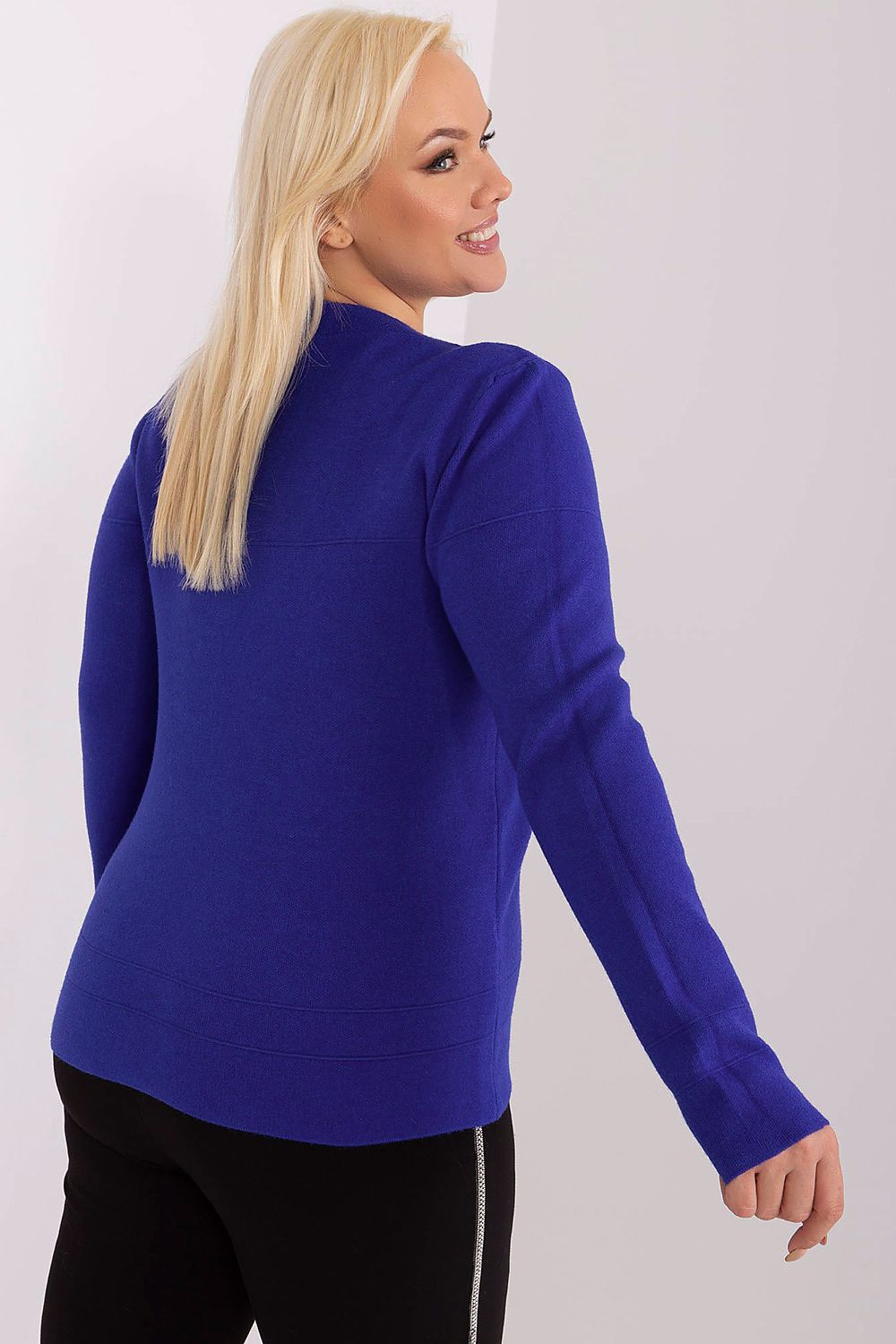 Comfortable Plus Size Women's Sweater with timeless style by Factory Price, featuring charming pom-pom accents and warm long sleeves for optimal wear.