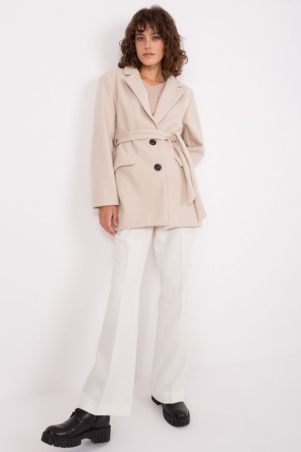 Stylish and comfortable women's coat by Och Bella, designed for elegance in varying climates.