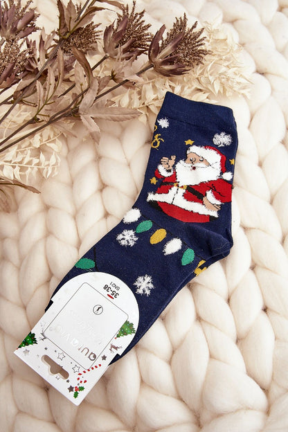 Luxurious Christmas women's ankle socks by Step in Style, crafted from a comfortable cotton blend, perfect for elegant gifting.