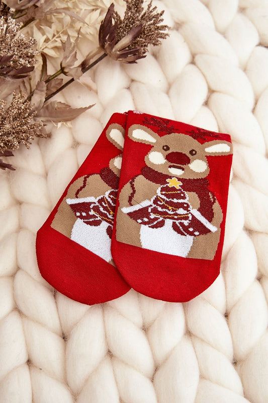 Luxury Women's Christmas socks featuring stylish festive designs, crafted from a cozy cotton blend by Step in Style, ideal for winter gifting.