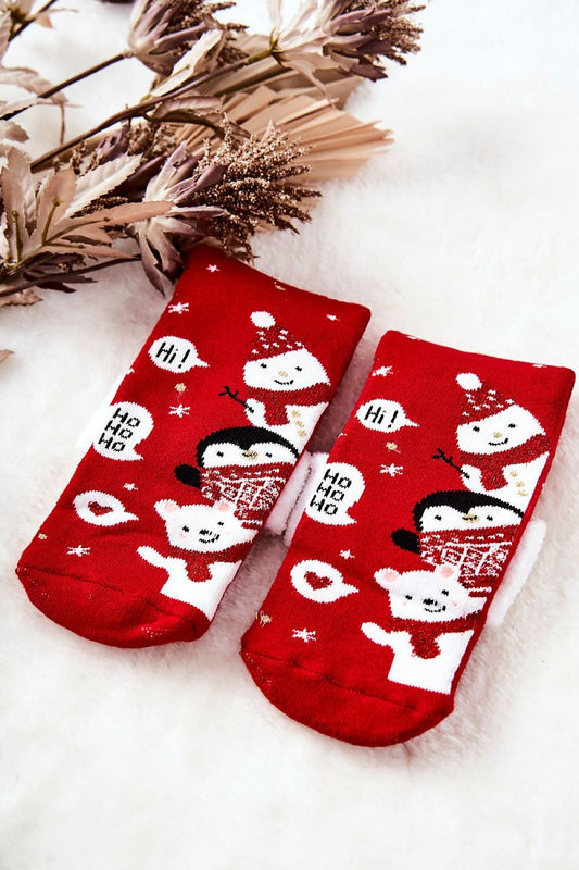 Luxurious Christmas motif socks by Step in Style, featuring a non-slip design and a soft cotton blend for exceptional warmth and comfort during cold days.